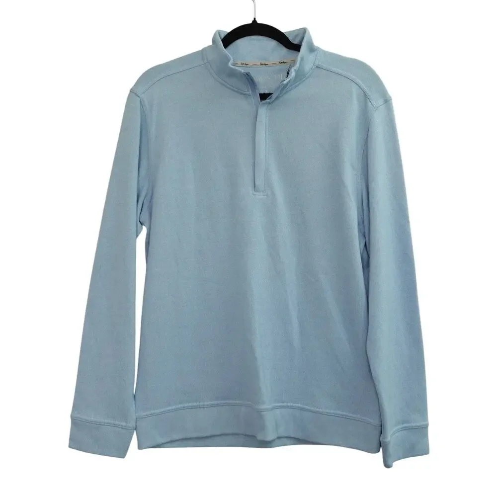 NWT Walter Hagen Mens Sweater 11 Midweight 1/4 Zip Pullover Daybreak Blue Size S - Picture 1 of 5